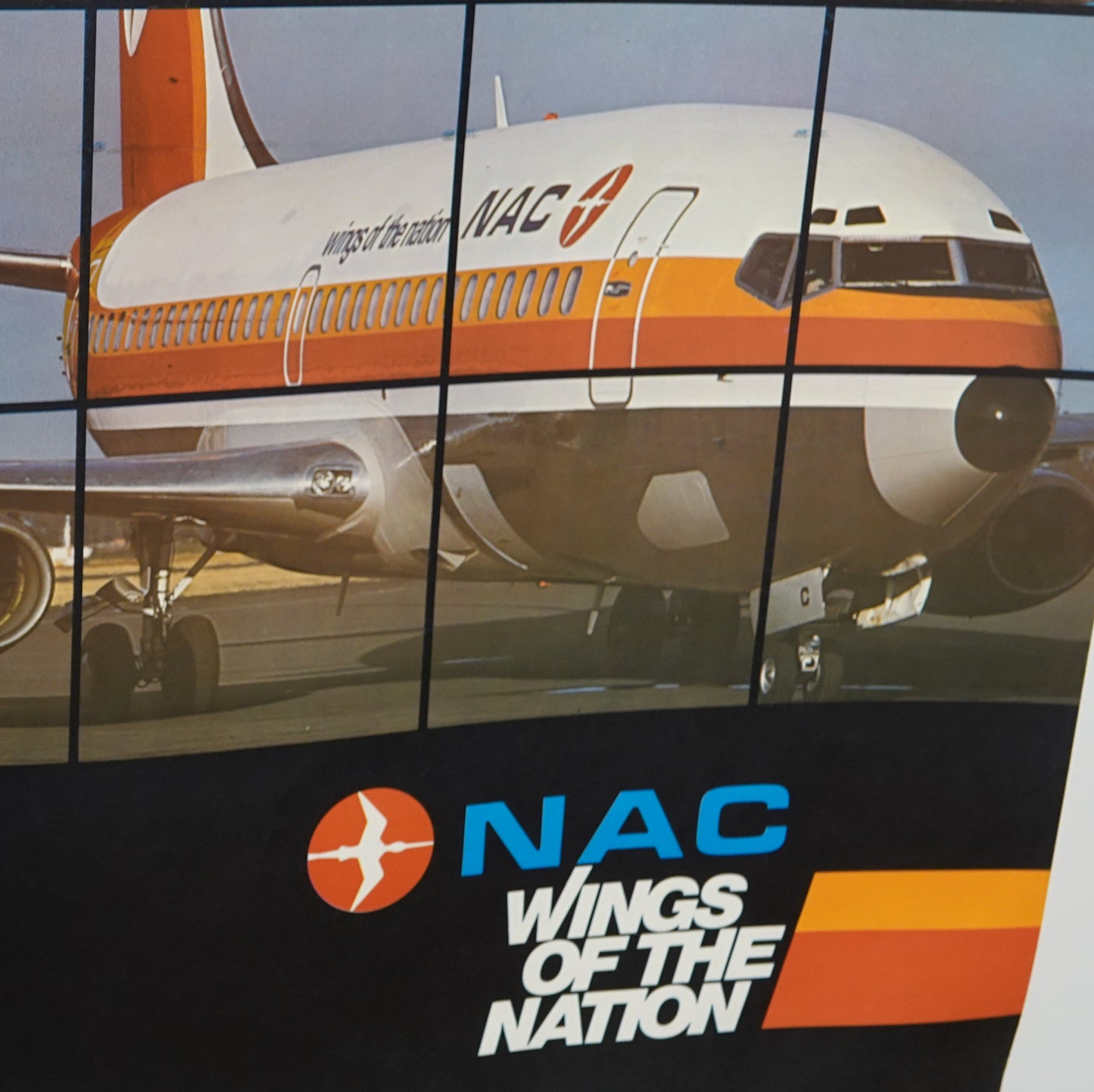 Stunning and rare NAC Travel Poster from the 1970's!