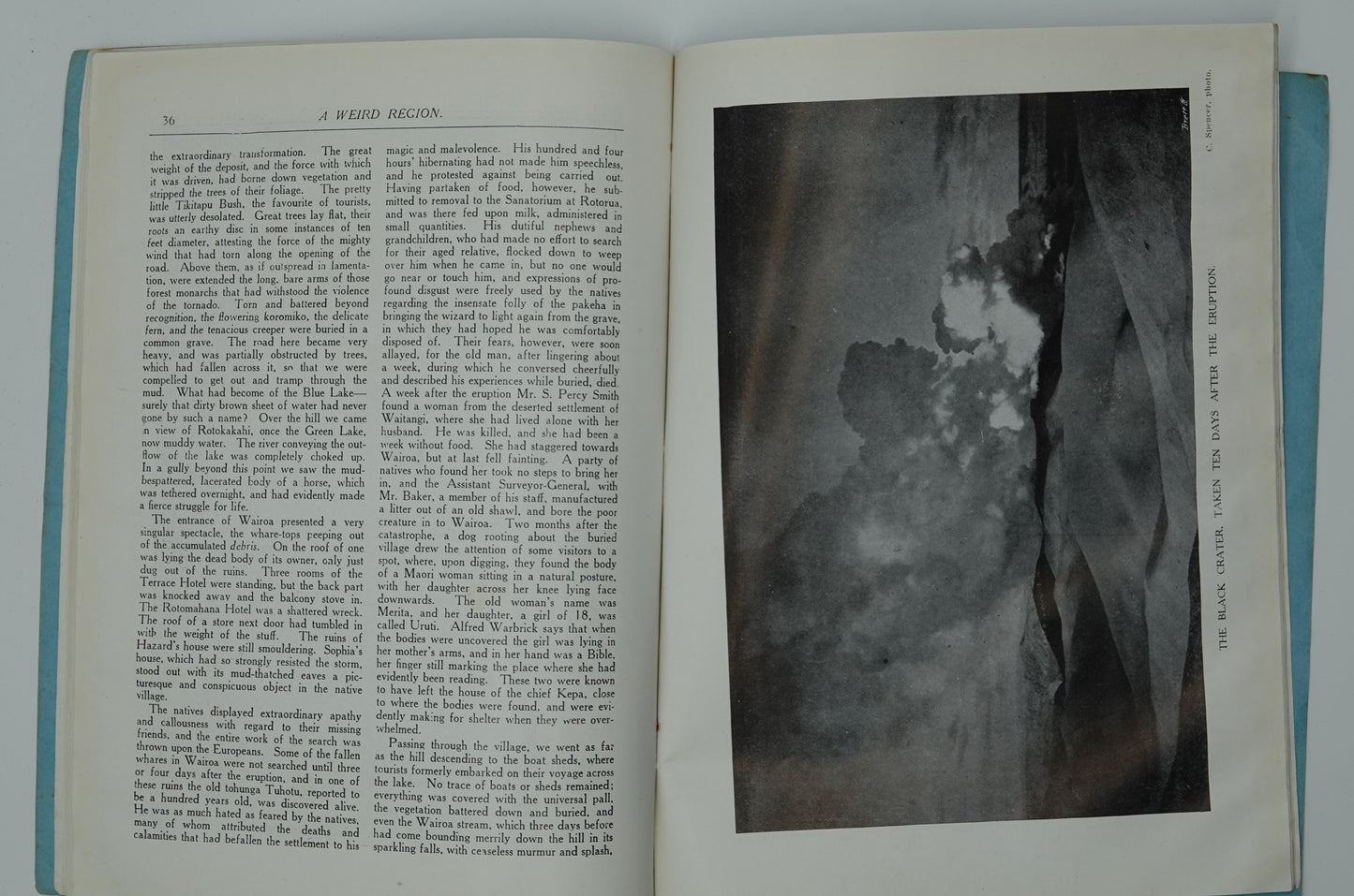 New Zealand's Wonderland - A Weird Region, The Great Eruption of Mt Tarawera in 1886