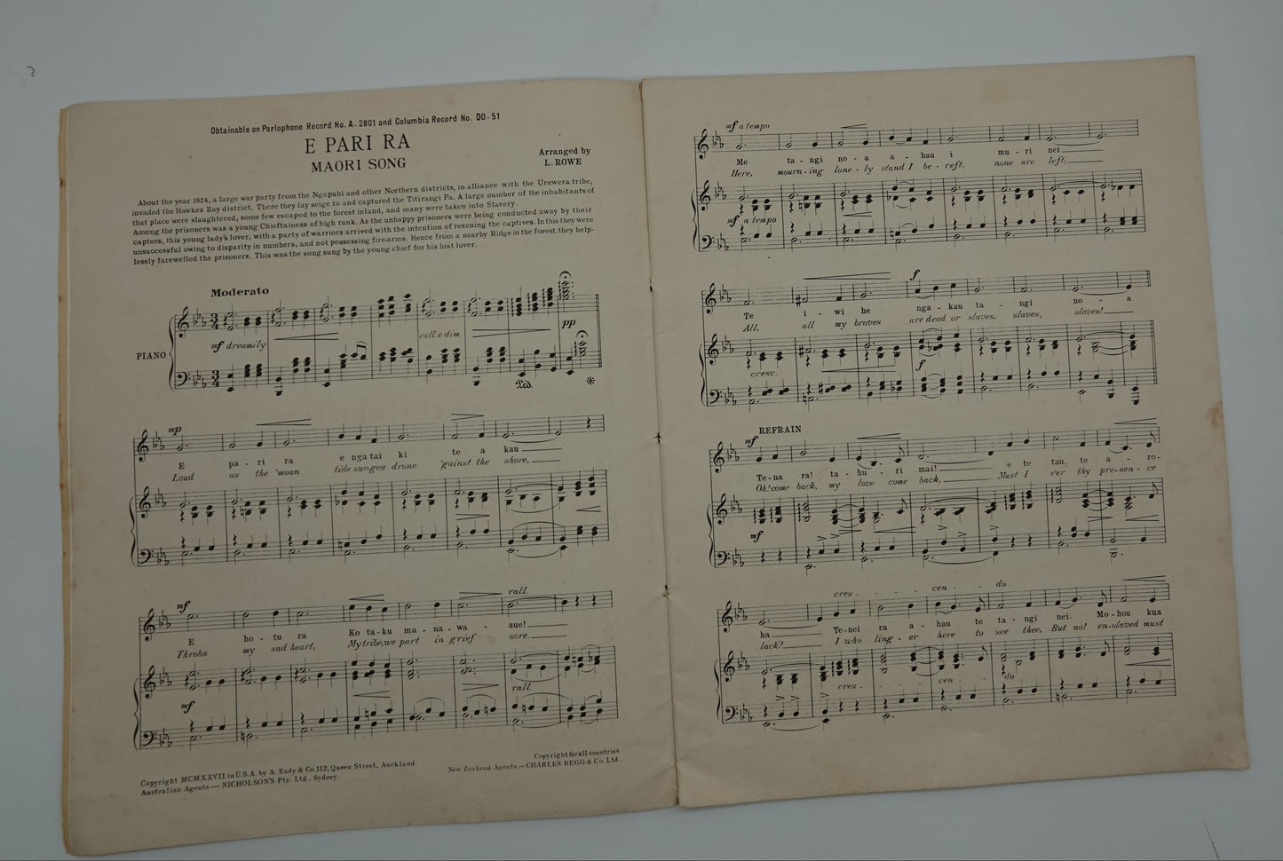 Famous Maori Songs... stunning ephemera