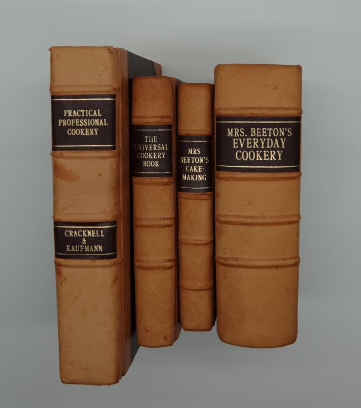 Practical Professional Cookery, Cracknell and Kaufmann, rebound in leather.