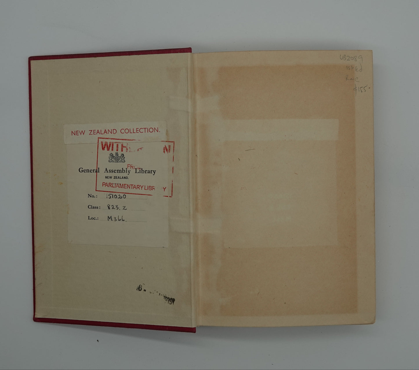 Ngaio Marsh, rare first edition, ex NZ General Assembly library