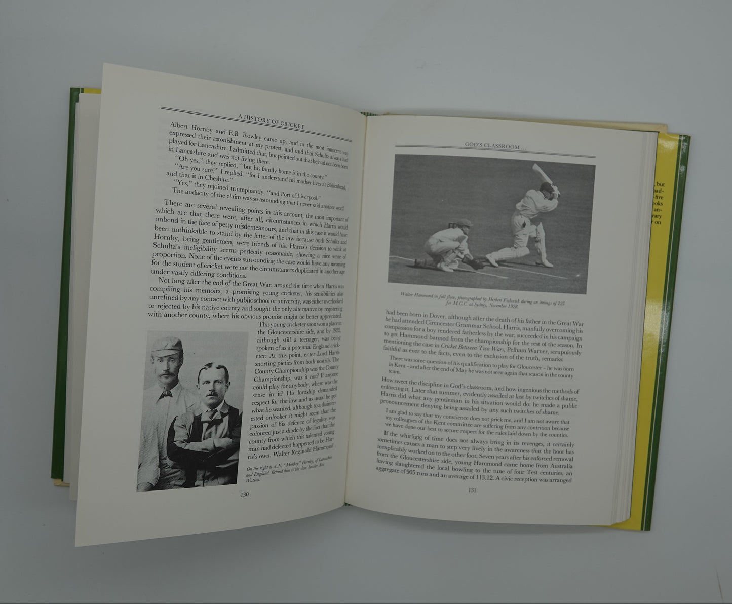 A History of Cricket, first edition 1988