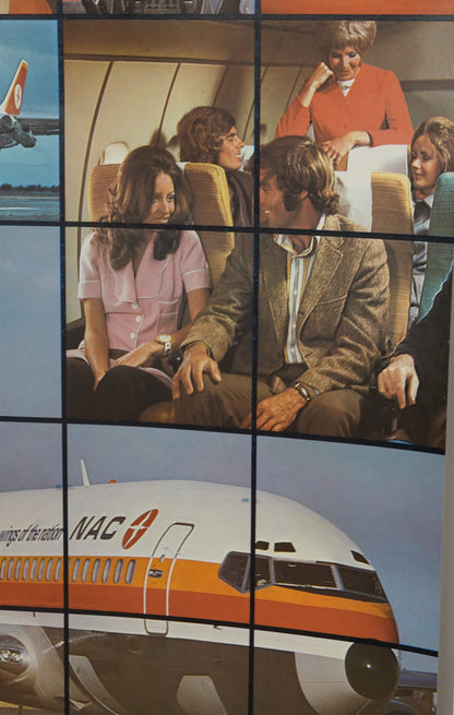 Stunning and rare NAC Travel Poster from the 1970's!