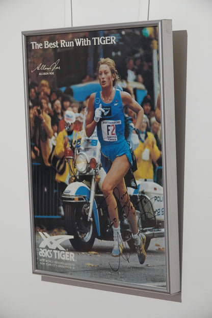 Allison Roe signed portrait from New York Marathon