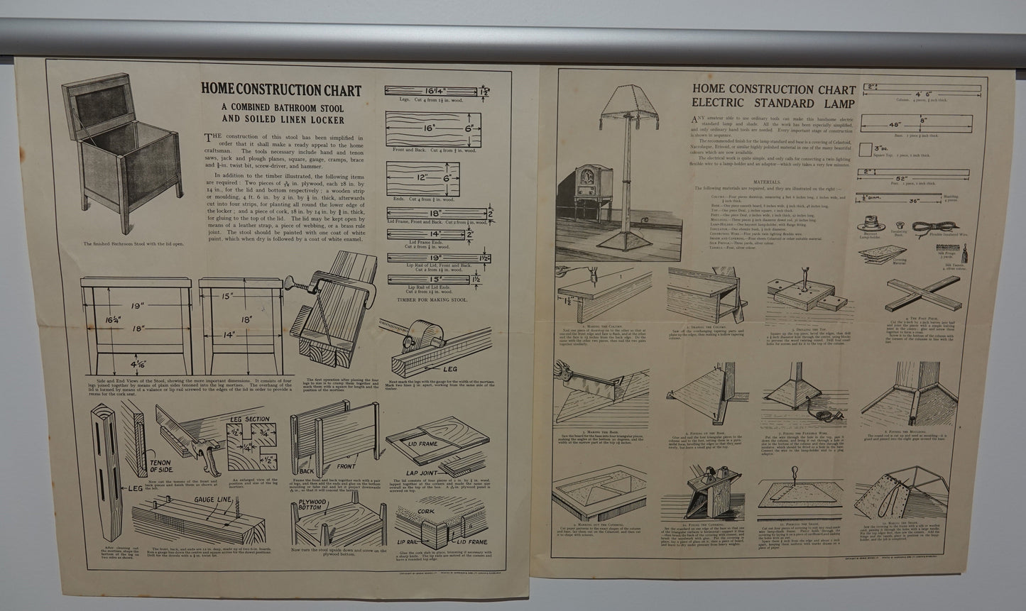 Vintage Home Construction Charts