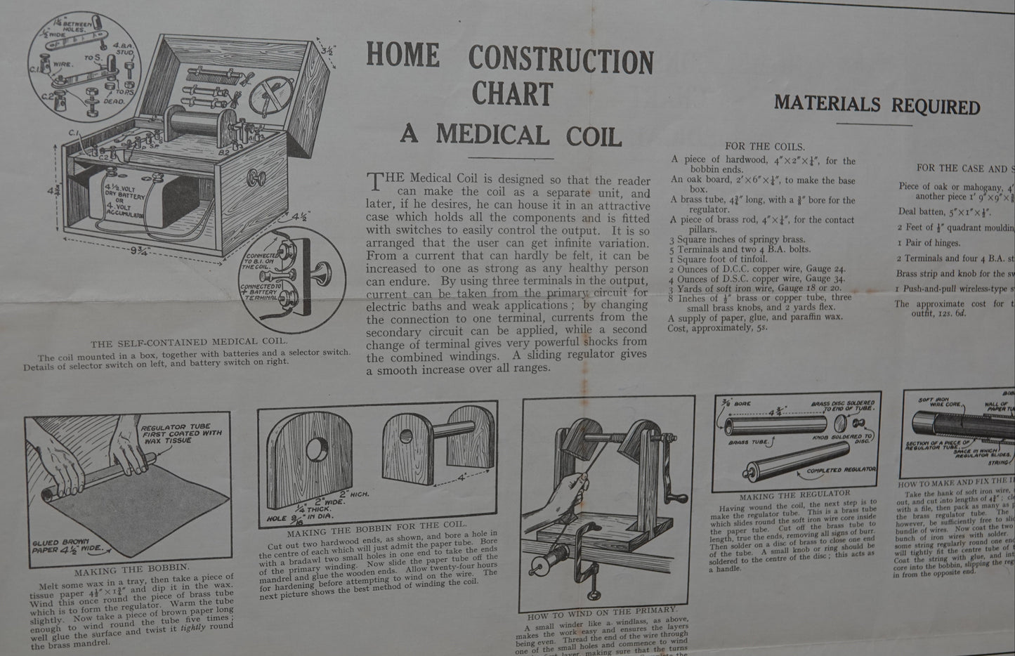 Vintage Home Construction Charts