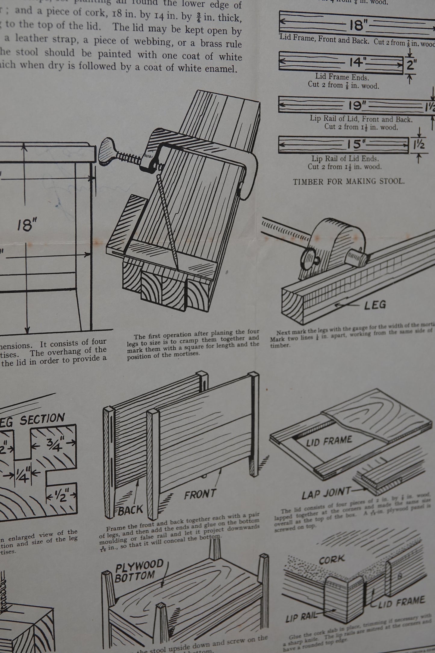 Vintage Home Construction Charts