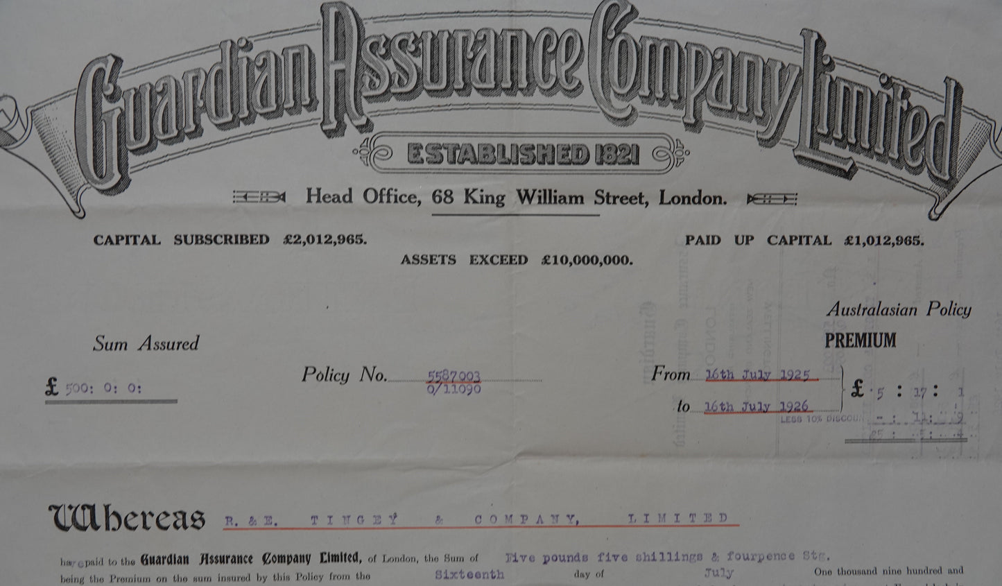 Important historical documents representing a snap shot of New Zealand industrial history...