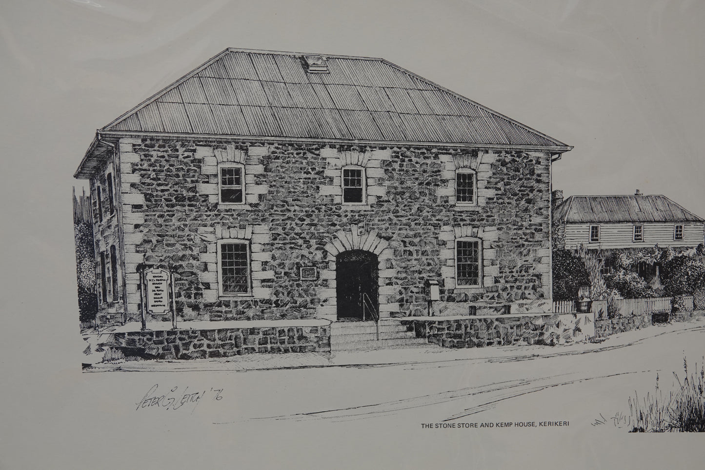 New Zealand Historic Building Prints, drawn by Peter G. Leitch