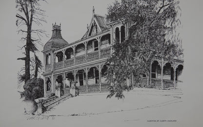 New Zealand Historic Building Prints, drawn by Peter G. Leitch