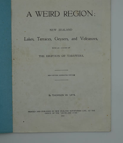 New Zealand's Wonderland - A Weird Region, The Great Eruption of Mt Tarawera in 1886