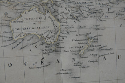 Historic World Map from 1842