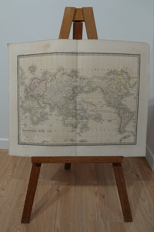 Historic World Map from 1842