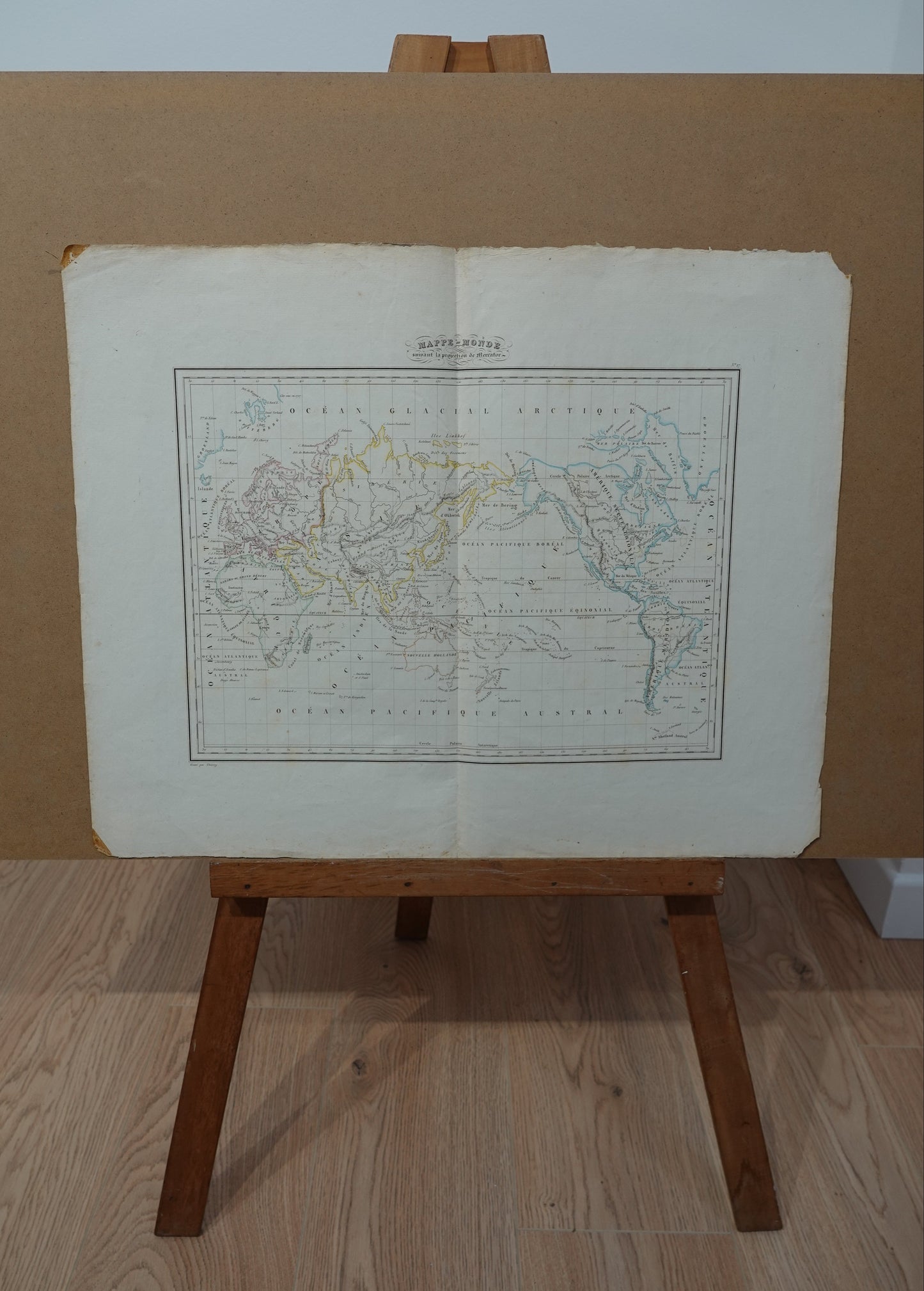 Historic World Map published in 1832