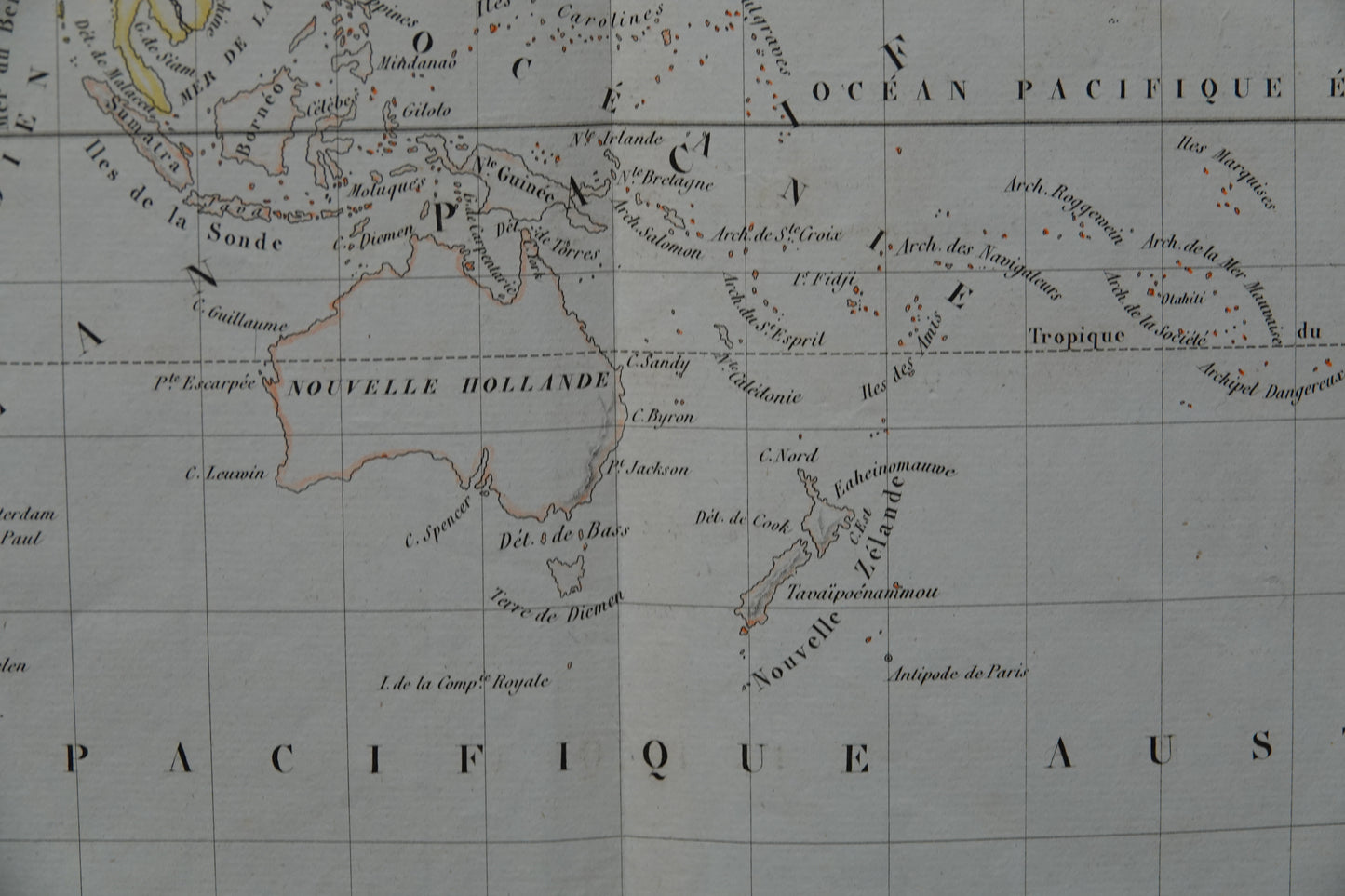 Historic World Map published in 1832