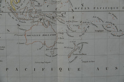 Historic World Map published in 1832