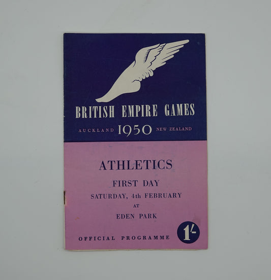 British Empire Games Auckland 1950 Athletics Programme