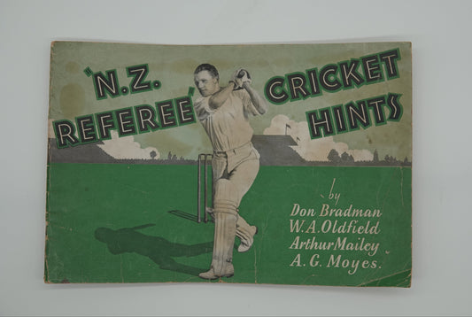 amazing cricket memorabilia.... NZ Referee Cricket Hints, 1936