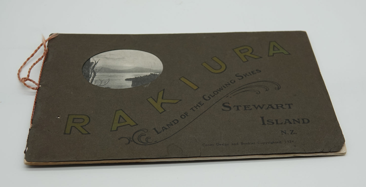 Historic travel souvenir... Rakiura, Land of the Glowing Skies STEWART ISLAND N.Z.