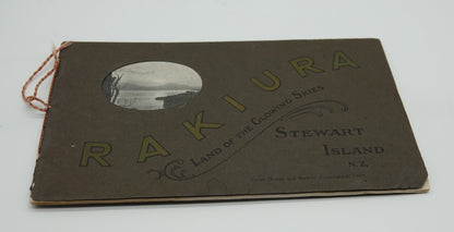 Historic travel souvenir... Rakiura, Land of the Glowing Skies STEWART ISLAND N.Z.