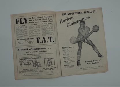 Pictorial Souvenir Programme Harlem Globetrotters Second NZ Tour, 1960