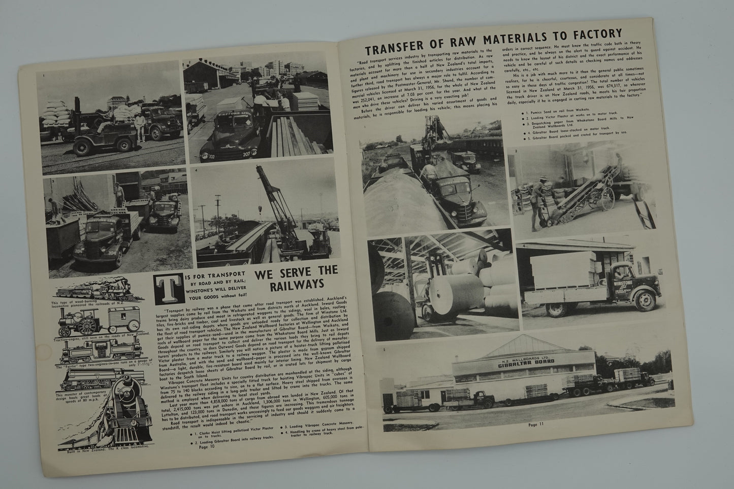 NZ Transport ephemera ... A History of Transport, by Winstone Ltd, 1954