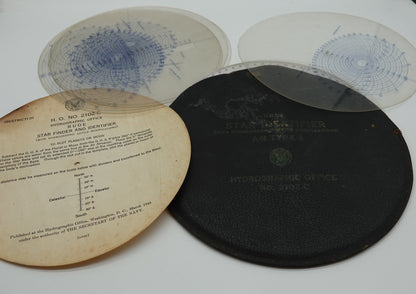 World War II U S Navy Hydrographic Office Rude Star Finder and Identifier, 1942
