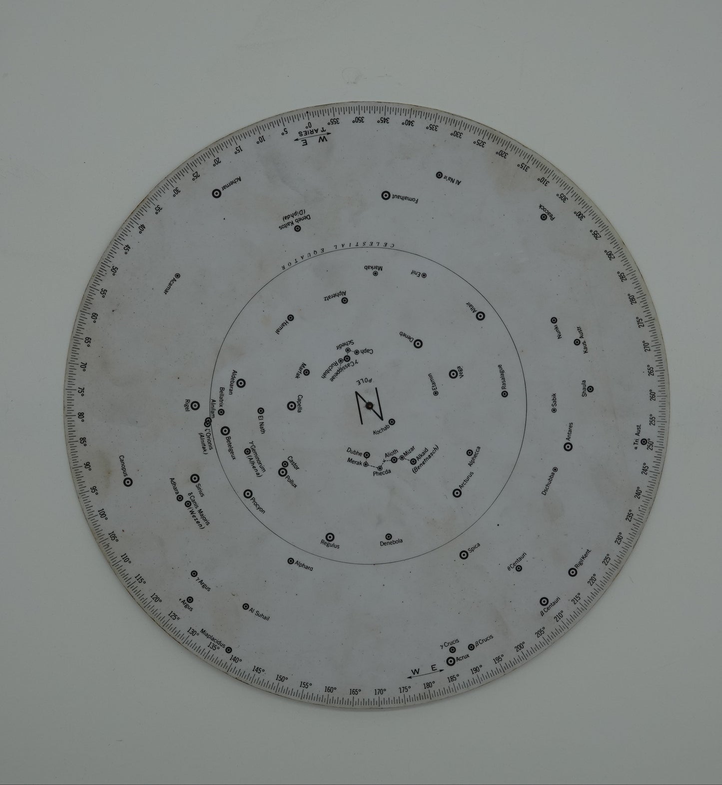 World War II U S Navy Hydrographic Office Rude Star Finder and Identifier, 1942