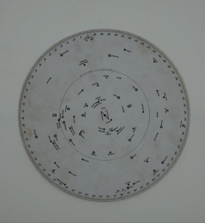 World War II U S Navy Hydrographic Office Rude Star Finder and Identifier, 1942