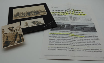 Rare Kingsford-Smith memorabilia from his historic crossing to NZ