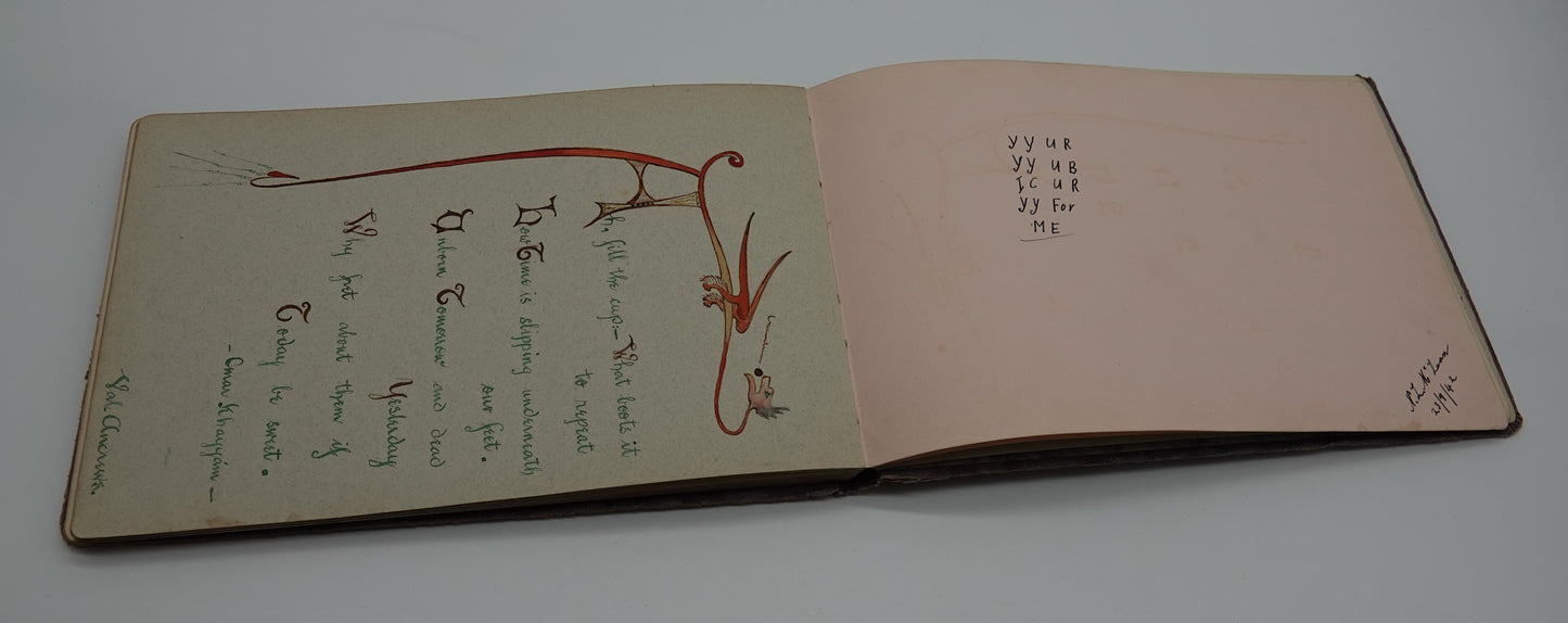 a rare snapshot of NZ war history... a hospital autograph album from 1942