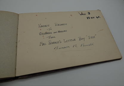 a rare snapshot of NZ war history... a hospital autograph album from 1942