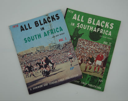 Rugby collectibles ... All Blacks in South Africa Vol I and II 1970