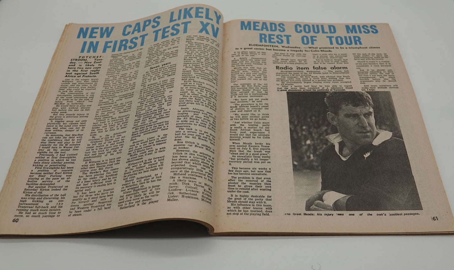 Rugby collectibles ... All Blacks in South Africa Vol I and II 1970
