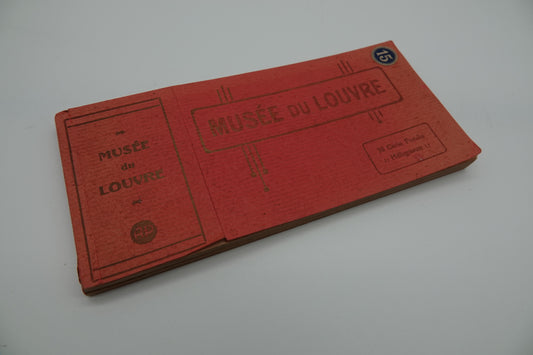 Vintage Postcard booklet from Musee Du Louvre, 1950s