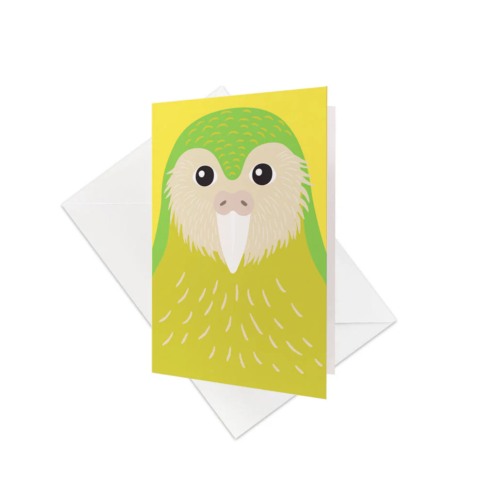 Bright Kakapo - Mini Gift Card & Envelope