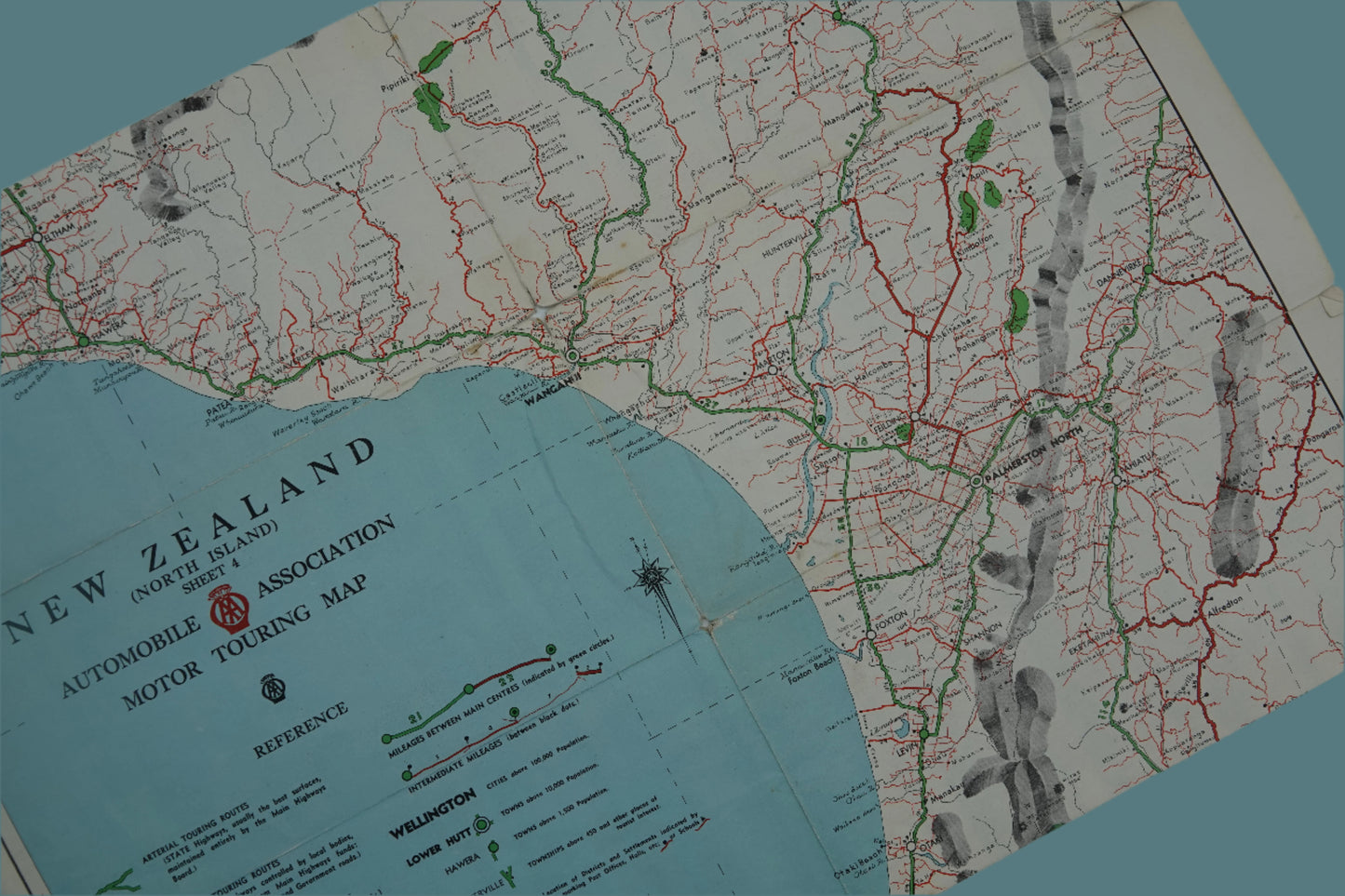 Vintage Automobile Association Motor Touring Maps of New Zealand