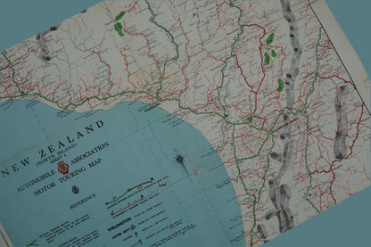 Vintage Automobile Association Motor Touring Maps of New Zealand