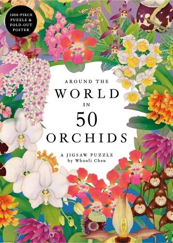 Around The World In 50 Orchids, 1000 piece jig saw puzzle
