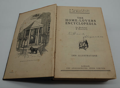 Home-Lovers Encyclopaedia, published by The Amalgamated Press, London, 1933