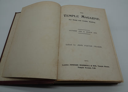 Scarce bound copy of The Temple Magazine, 1902