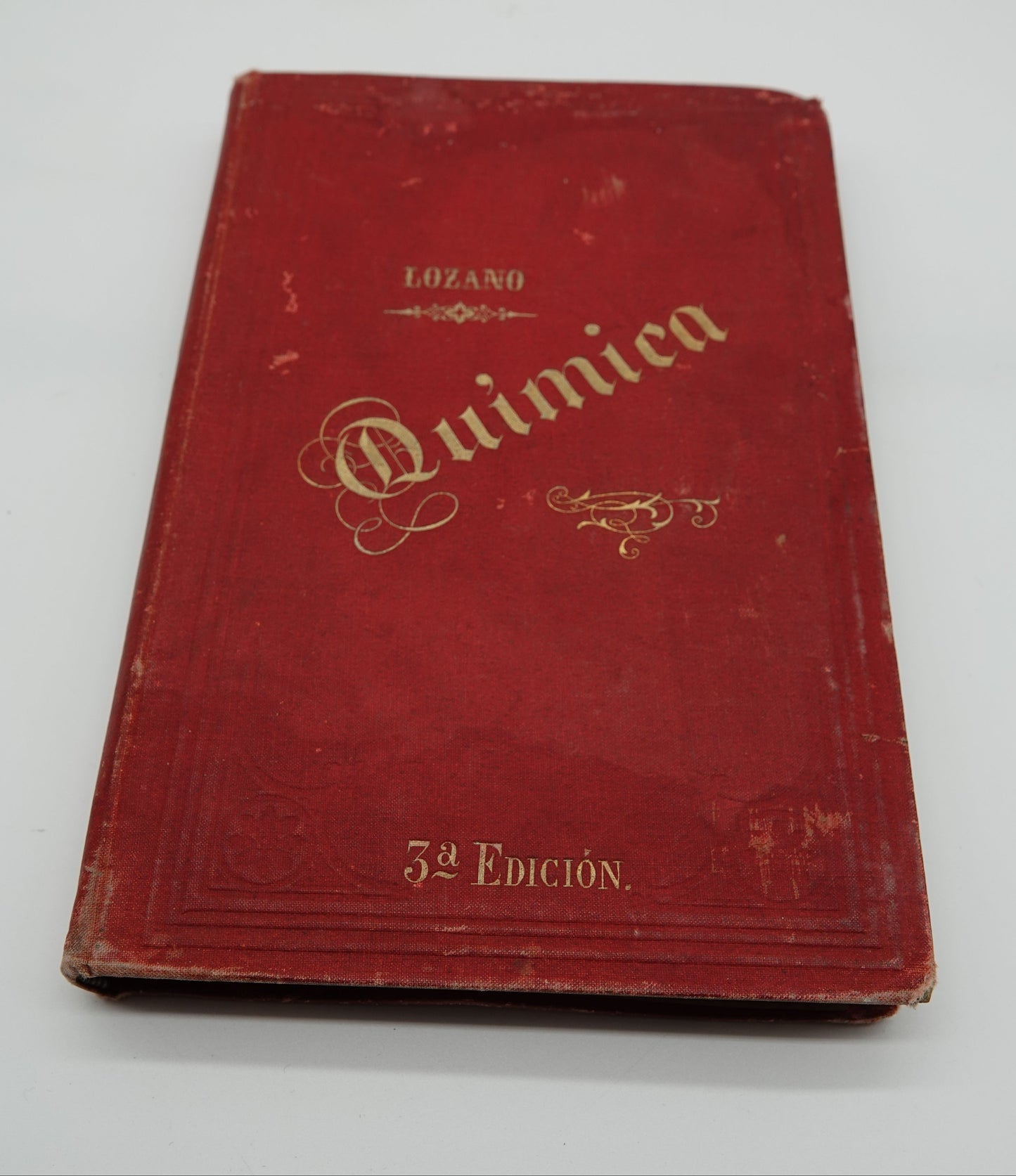 A stunning book of science with beautiful inscriptions.... Elementos De Quimica, 1893