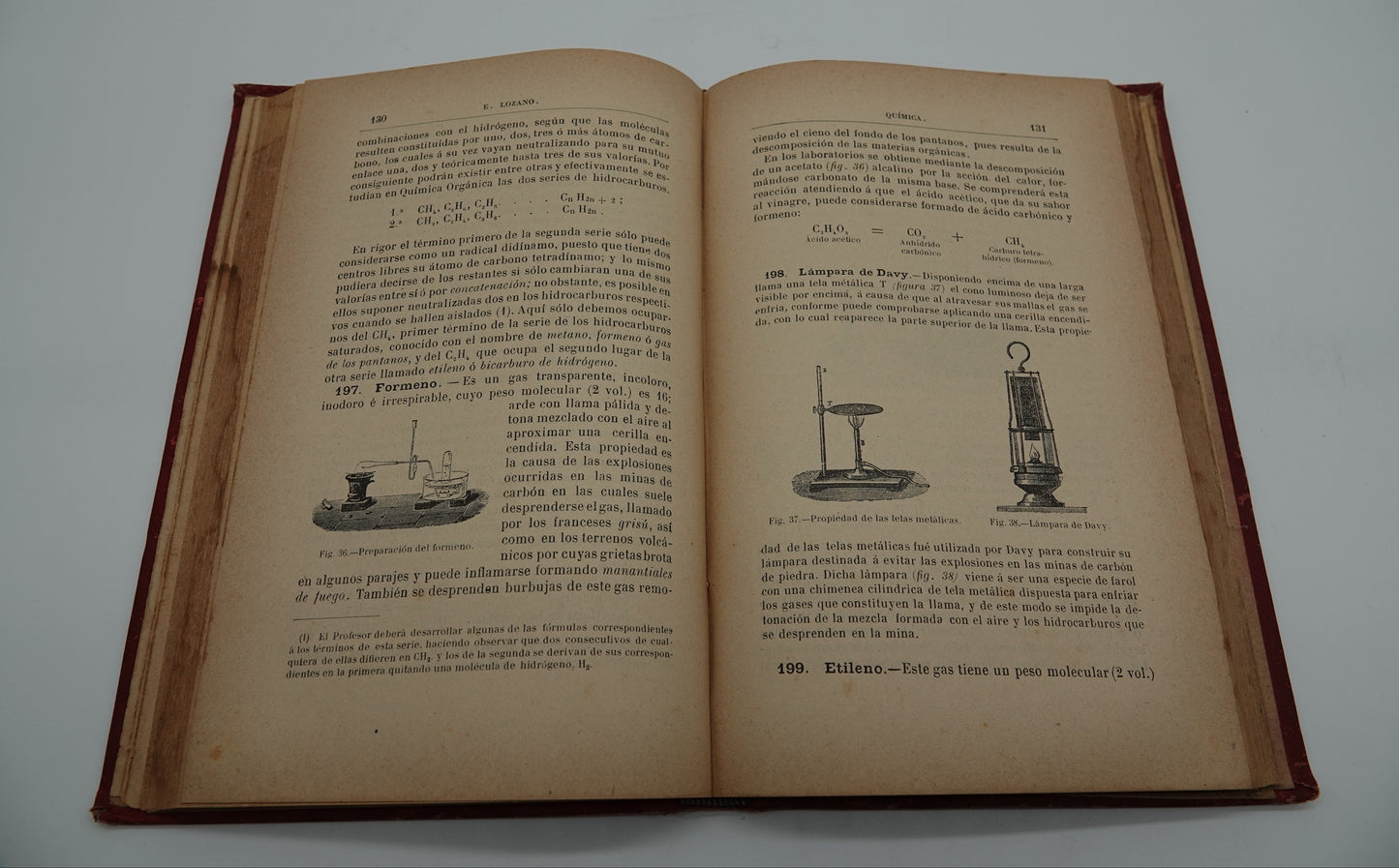 A stunning book of science with beautiful inscriptions.... Elementos De Quimica, 1893
