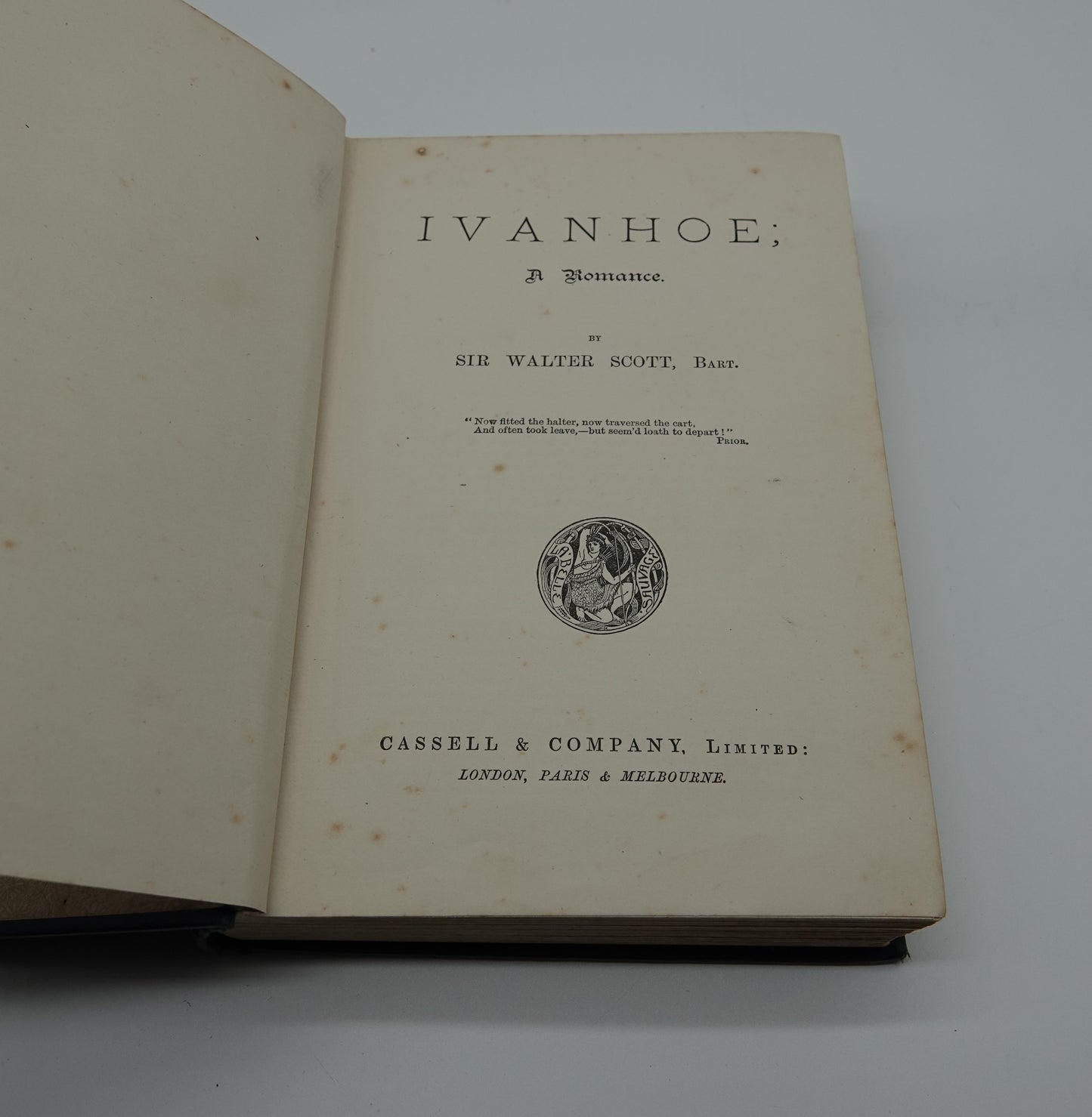 IVANHOE by Sir Walter Scott, a nice vintage copy from circa 1893