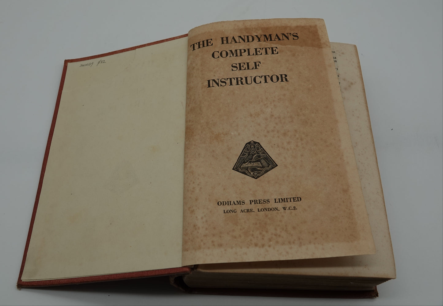The Handyman’s Complete Self Instructor, published by Odhams Press, circa 1941
