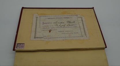 Maid Marjory, a lovely red cloth, gilted and embossed pocket book