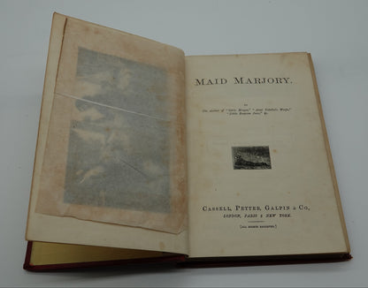 Maid Marjory, a lovely red cloth, gilted and embossed pocket book