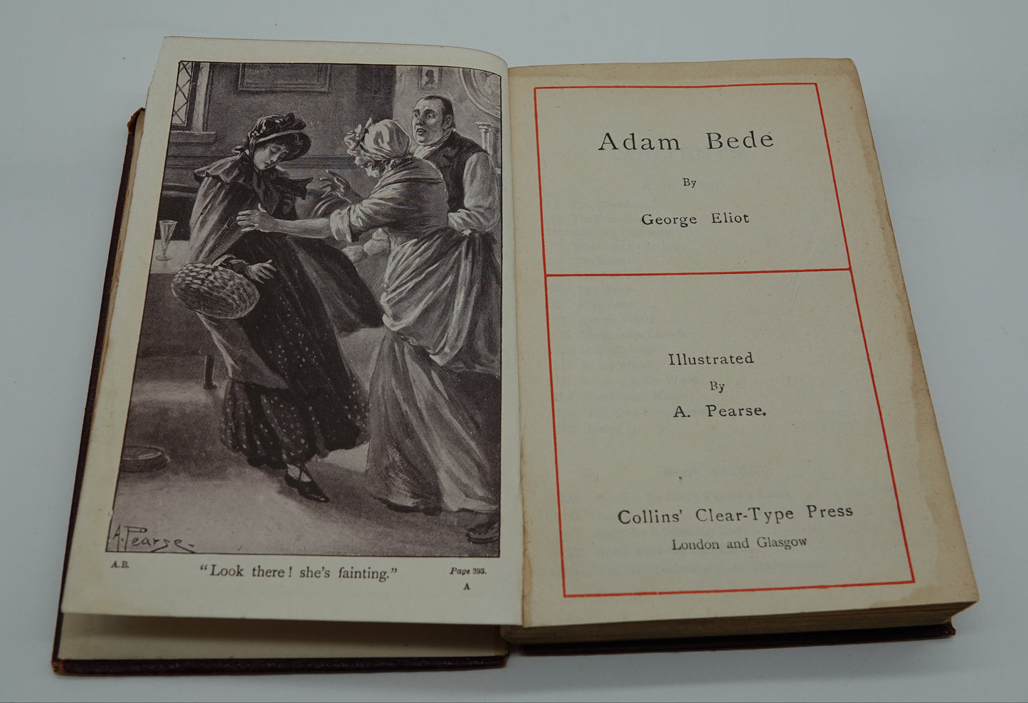 George Elliot's Adam Bede, a nice half leather pocket edition, 1910
