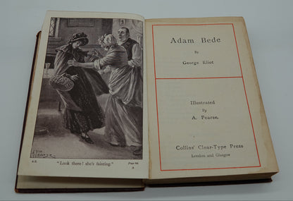 George Elliot's Adam Bede, a nice half leather pocket edition, 1910