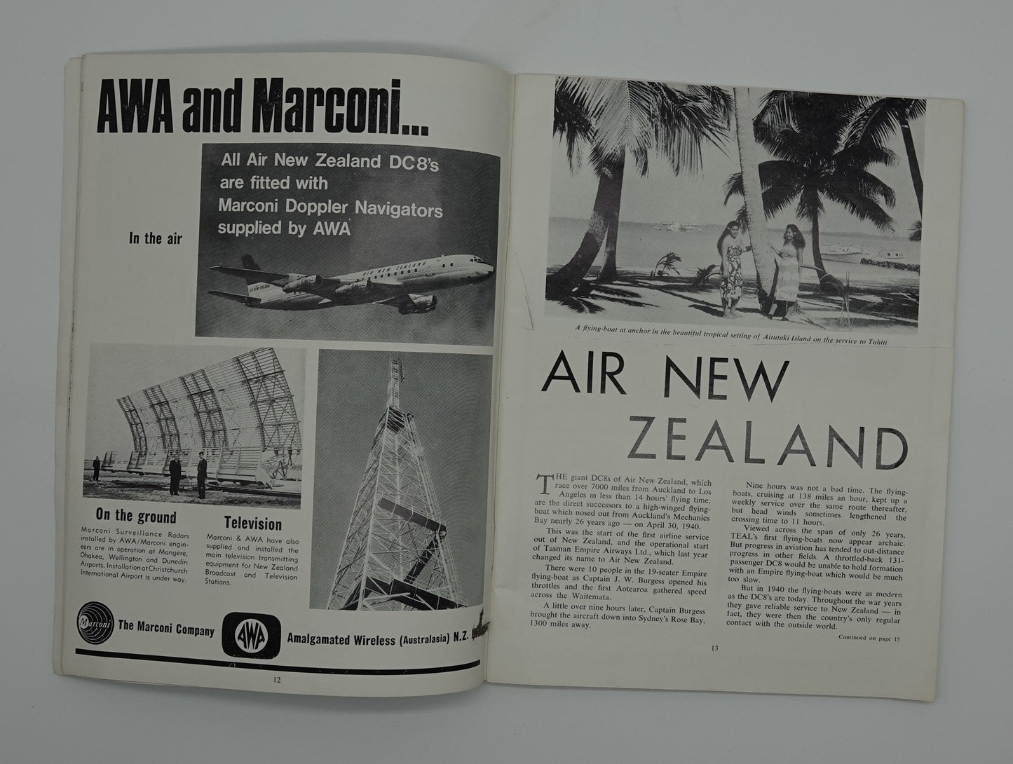 Important Aviation ephemera... Auckland International Airport Opening Ceremony Souvenir Programme